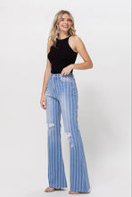 Load image into Gallery viewer, Cello Jeans Stripe High Rise Super Flare