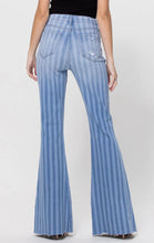 Load image into Gallery viewer, Cello Jeans Stripe High Rise Super Flare