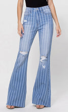Load image into Gallery viewer, Cello Jeans Stripe High Rise Super Flare